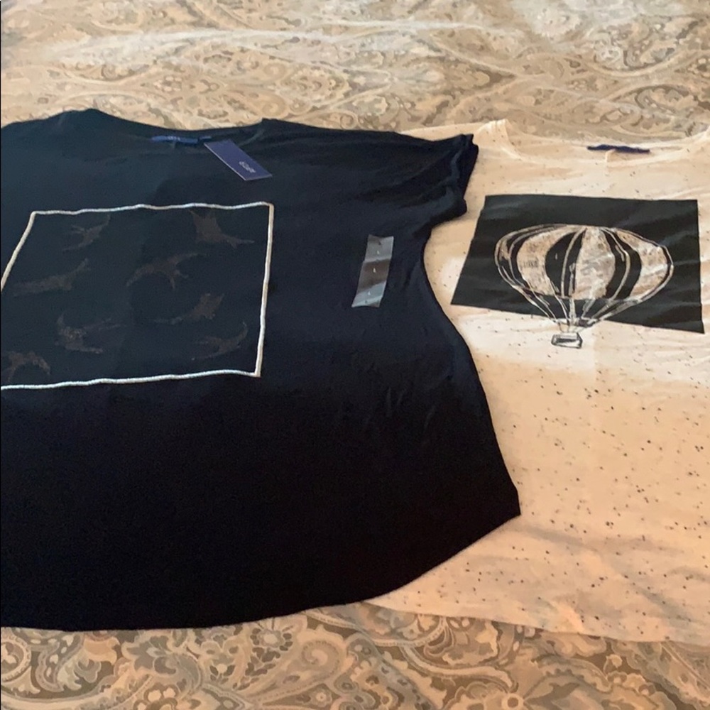 NWT - Apt 9 - 2 tee shirts - Size L